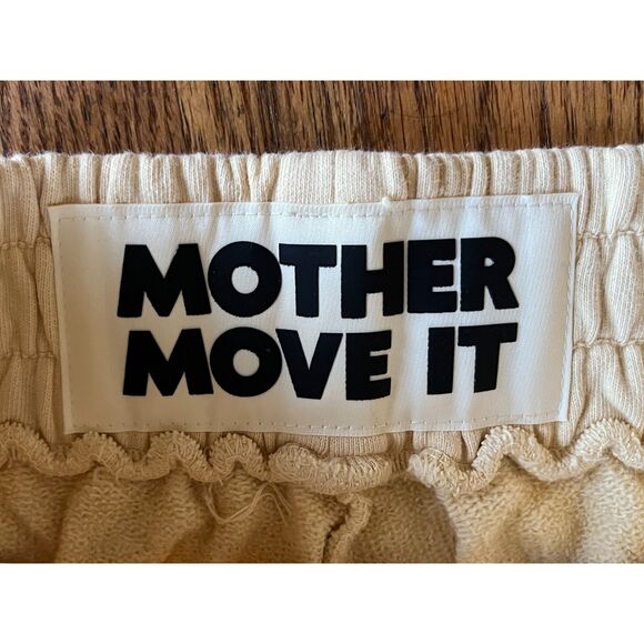 MOTHER Move It Yellow The Knock Out Roller Hoover Sweatpants  Women's Size Small - Picture 3 of 12